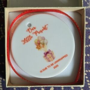 Ornament For Preagnancy Announcement